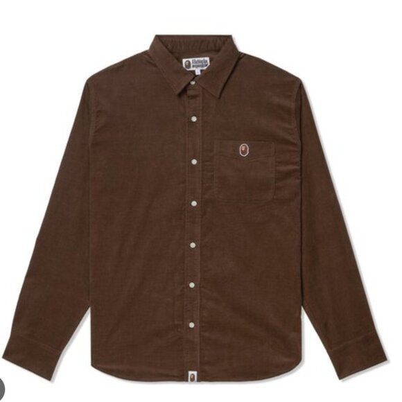 A bathing ape cordaroy shirt NWT - Picture 1 of 9
